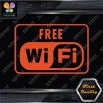 Compatible Free Wifi Wi-Fi Wi Fi Hotspot Store Sign Logo Decals Stickers Vinyl - Image 7