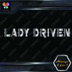 Lady Driven Western Chicks Banner Tuning Girl Power JDM Vinyl Decals Stickers - Image 12