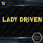 Lady Driven Western Chicks Banner Tuning Girl Power JDM Vinyl Decals Stickers - Image 14