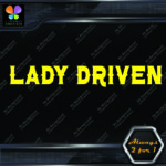 Lady Driven Western Chicks Banner Tuning Girl Power JDM Vinyl Decals Stickers - Image 15