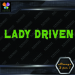 Lady Driven Western Chicks Banner Tuning Girl Power JDM Vinyl Decals Stickers - Image 16