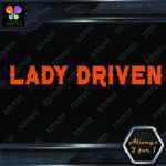 Lady Driven Western Chicks Banner Tuning Girl Power JDM Vinyl Decals Stickers - Image 17