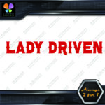 Lady Driven Western Chicks Banner Tuning Girl Power JDM Vinyl Decals Stickers - Image 18