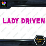 Lady Driven Western Chicks Banner Tuning Girl Power JDM Vinyl Decals Stickers - Image 3