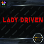 Lady Driven Western Chicks Banner Tuning Girl Power JDM Vinyl Decals Stickers - Image 21