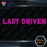 Lady Driven Western Chicks Banner Tuning Girl Power JDM Vinyl Decals Stickers - Image 4