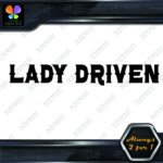 Lady Driven Western Chicks Banner Tuning Girl Power JDM Vinyl Decals Stickers - Image 7