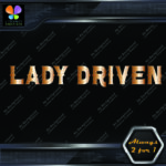 Lady Driven Western Chicks Banner Tuning Girl Power JDM Vinyl Decals Stickers - Image 8