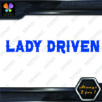 Lady Driven Western Chicks Banner Tuning Girl Power JDM Vinyl Decals Stickers - Image 9