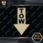 Tow Arrow Pointing down JDM Tuning Racing Towing Decals Stickers Vinyl - Image 23