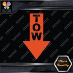 Tow Arrow Pointing down JDM Tuning Racing Towing Decals Stickers Vinyl - Image 8