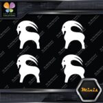 Compatible Backcountry Goat Clothing Pack of 4 MINI SIZE Decals Stickers Vinyl - Image 3