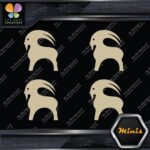 Compatible Backcountry Goat Clothing Pack of 4 MINI SIZE Decals Stickers Vinyl - Image 23
