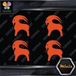 Compatible Backcountry Goat Clothing Pack of 4 MINI SIZE Decals Stickers Vinyl - Image 7