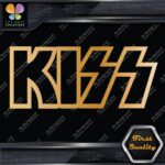 Compatible Kiss Rock Band Hollow Name Musical Logo Vinyl Decals Stickers - Image 17