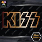 Compatible Kiss Rock Band Hollow Name Musical Logo Vinyl Decals Stickers - Image 19