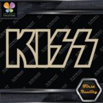 Compatible Kiss Rock Band Hollow Name Musical Logo Vinyl Decals Stickers - Image 23