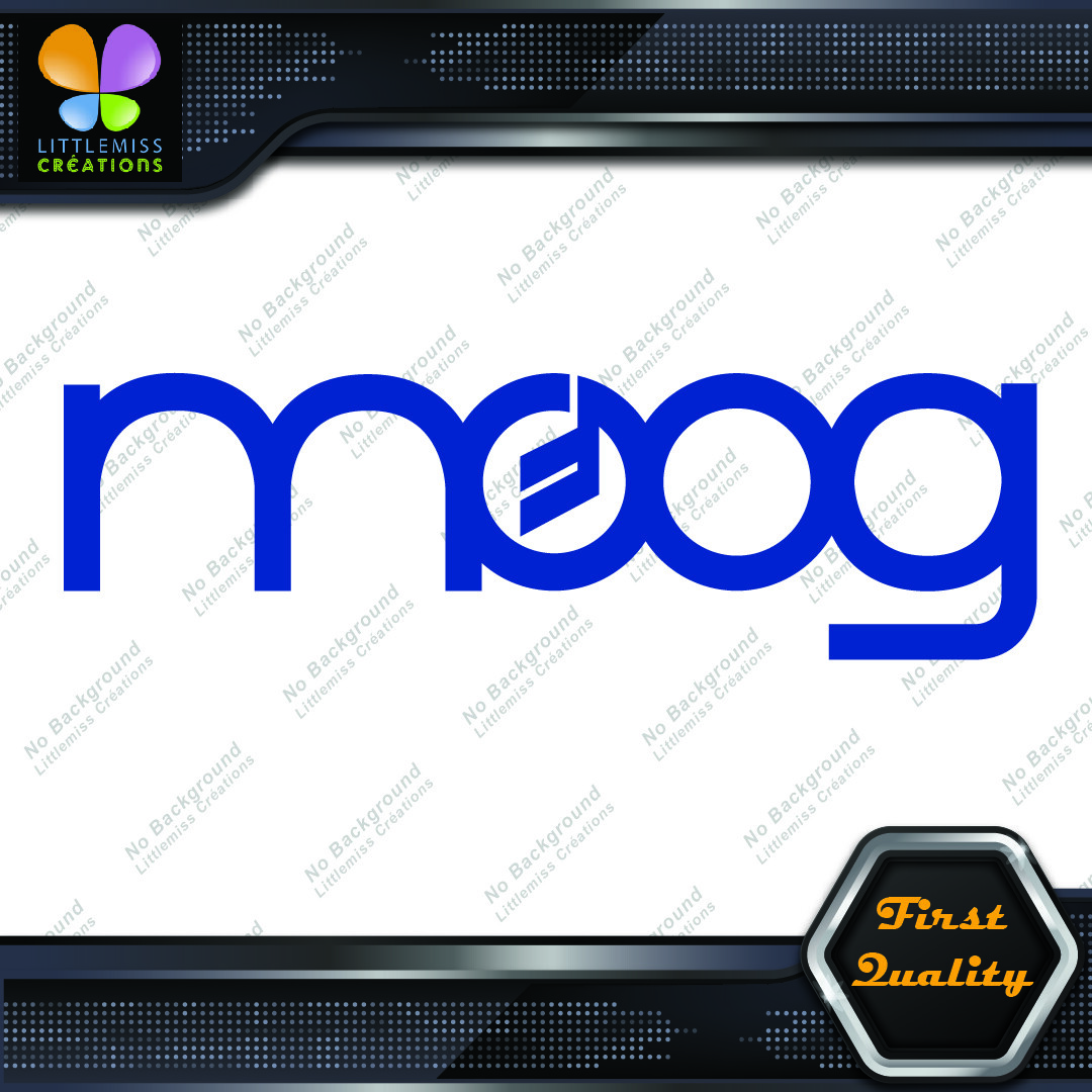 Compatible Moog Synthesizer Name Music Vintage Logo Vinyl Decals Stickers - Image 3