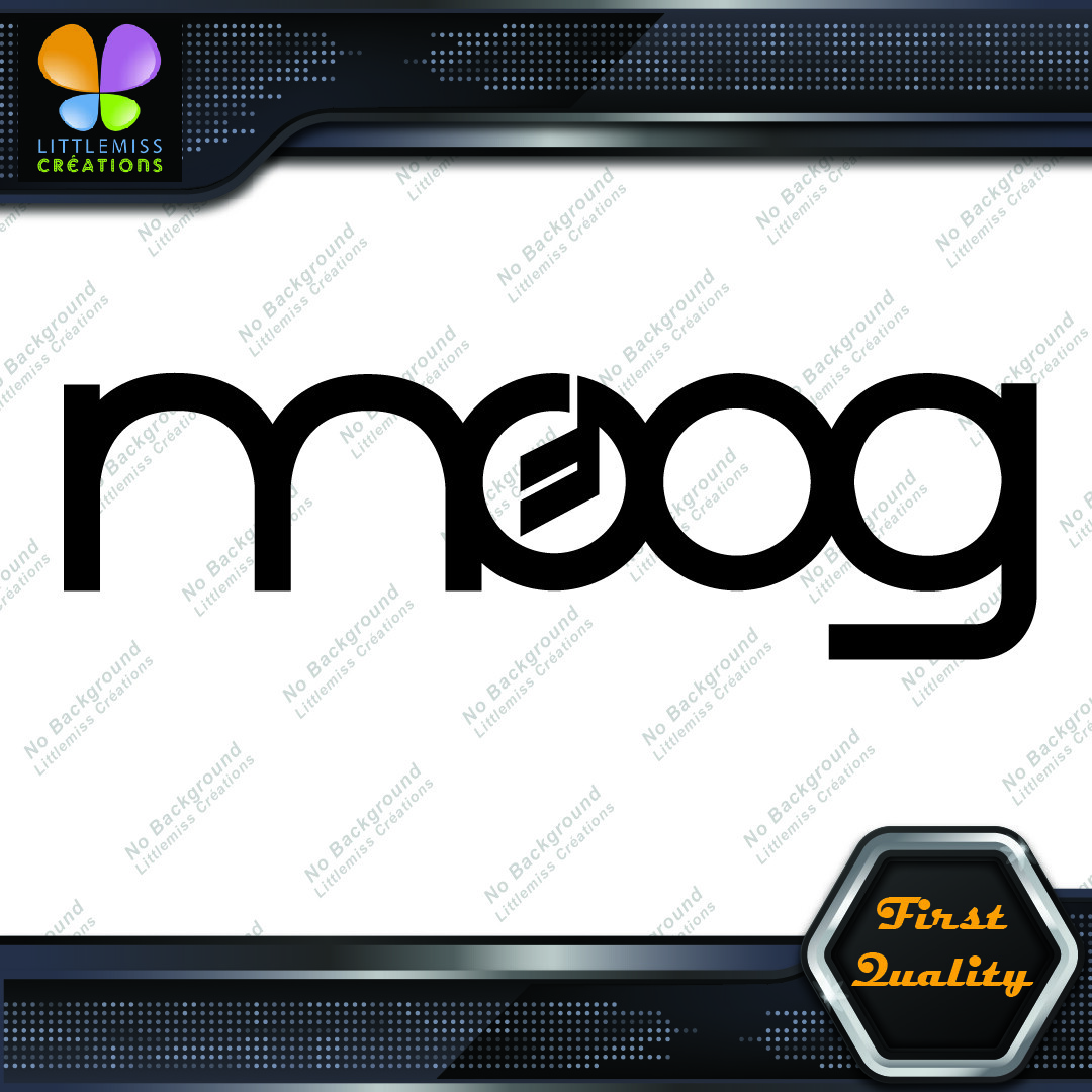 Compatible Moog Synthesizer Name Music Vintage Logo Vinyl Decals Stickers - Image 4