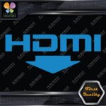 HDMI With Arrow Ports Muffler Exhaust JDM Tuning Logo Decals Stickers Vinyl - Image 11