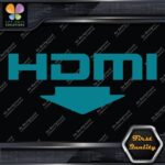 HDMI With Arrow Ports Muffler Exhaust JDM Tuning Logo Decals Stickers Vinyl - Image 13