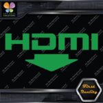 HDMI With Arrow Ports Muffler Exhaust JDM Tuning Logo Decals Stickers Vinyl - Image 14