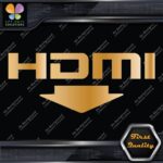 HDMI With Arrow Ports Muffler Exhaust JDM Tuning Logo Decals Stickers Vinyl - Image 17