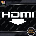 HDMI With Arrow Ports Muffler Exhaust JDM Tuning Logo Decals Stickers Vinyl - Image 3
