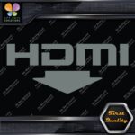 HDMI With Arrow Ports Muffler Exhaust JDM Tuning Logo Decals Stickers Vinyl - Image 5