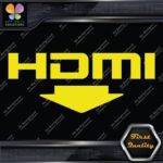 HDMI With Arrow Ports Muffler Exhaust JDM Tuning Logo Decals Stickers Vinyl - Image 6