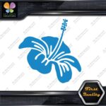 Hibiscus Hawaiian Tropical Aloha Silhouette Flower Floral  Decals Stickers Vinyl