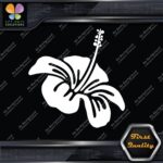 Hibiscus Hawaiian Tropical Aloha Silhouette Flower Floral  Decals Stickers Vinyl - Image 8