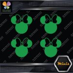 Compatible Minnie Mouse Head Bow Logo Pack of 4 MINI SIZE Decals Stickers Vinyl - Image 15