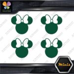 Compatible Minnie Mouse Head Bow Logo Pack of 4 MINI SIZE Decals Stickers Vinyl - Image 17