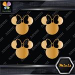 Compatible Minnie Mouse Head Bow Logo Pack of 4 MINI SIZE Decals Stickers Vinyl - Image 18