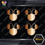 Compatible Minnie Mouse Head Bow Logo Pack of 4 MINI SIZE Decals Stickers Vinyl - Image 20