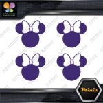 Compatible Minnie Mouse Head Bow Logo Pack of 4 MINI SIZE Decals Stickers Vinyl - Image 21