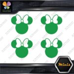 Compatible Minnie Mouse Head Bow Logo Pack of 4 MINI SIZE Decals Stickers Vinyl - Image 25