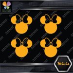 Compatible Minnie Mouse Head Bow Logo Pack of 4 MINI SIZE Decals Stickers Vinyl - Image 10