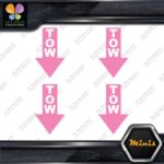 Tow Arrow Pointing down JDM Towing Pack of 4 MINI SIZE Decals Stickers Vinyl - Image 20