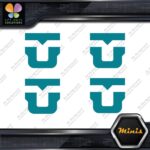 Compatible Union Bindings Snowboards U Pack of 4 MINI SIZE Decals Stickers Vinyl - Image 13