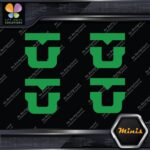 Compatible Union Bindings Snowboards U Pack of 4 MINI SIZE Decals Stickers Vinyl - Image 14