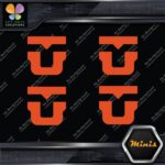 Compatible Union Bindings Snowboards U Pack of 4 MINI SIZE Decals Stickers Vinyl