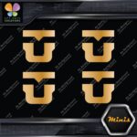 Compatible Union Bindings Snowboards U Pack of 4 MINI SIZE Decals Stickers Vinyl - Image 17