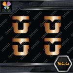 Compatible Union Bindings Snowboards U Pack of 4 MINI SIZE Decals Stickers Vinyl - Image 19