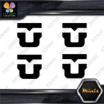 Compatible Union Bindings Snowboards U Pack of 4 MINI SIZE Decals Stickers Vinyl - Image 3