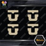 Compatible Union Bindings Snowboards U Pack of 4 MINI SIZE Decals Stickers Vinyl - Image 23