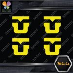 Compatible Union Bindings Snowboards U Pack of 4 MINI SIZE Decals Stickers Vinyl - Image 6