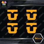 Compatible Union Bindings Snowboards U Pack of 4 MINI SIZE Decals Stickers Vinyl - Image 7