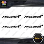 Compatible McLaren Sports Car Name Pack of 4 MINI SIZE Decals Stickers Vinyl